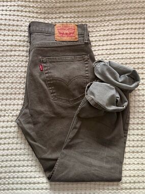 Olive green Levi’s jeans